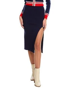 Alexia Admor Ribbed Knit Midi Skirt Women