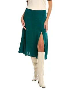 Alexia Admor Full Slit Midi Skirt Women