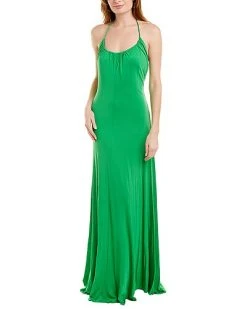 Halston Lauren Halter Jersey Gown Women