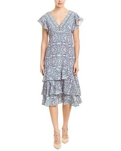 Nanette Lepore Silk Midi Dress Women