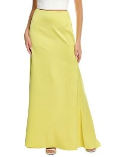 Halston Astin Satin Skirt Women