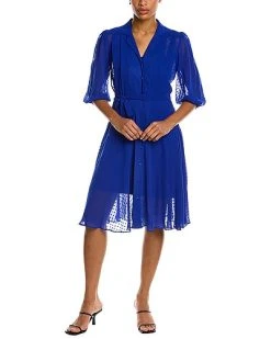 Nanette Lepore Swiss Dot Shirtdress Women