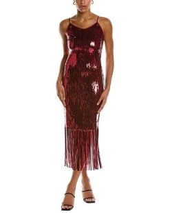 Nanette Lepore Deco Sequin Cocktail Dress Women