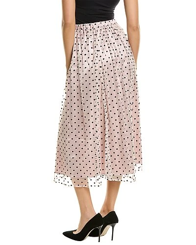 Anne Klein Flocked Mesh Skirt Women - Image 2