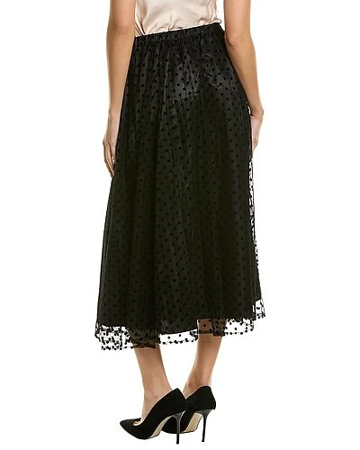 Anne Klein Flocked Mesh Skirt Women - Image 2