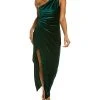 Alexia Admor Ssi One-Shoulder Velvet Maxi Dress Women