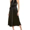 Anne Klein Twisted Halter Midi Dress Women