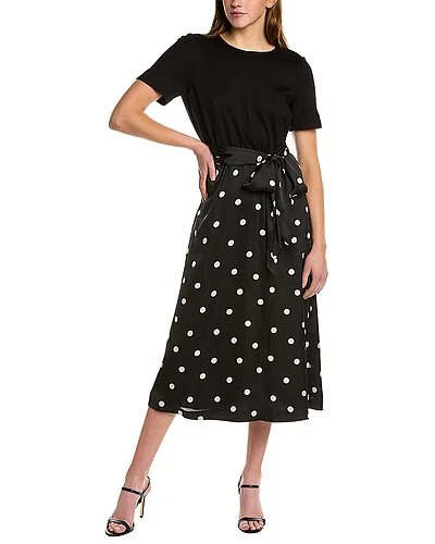 Anne Klein Tie-Waist Midi Dress Women