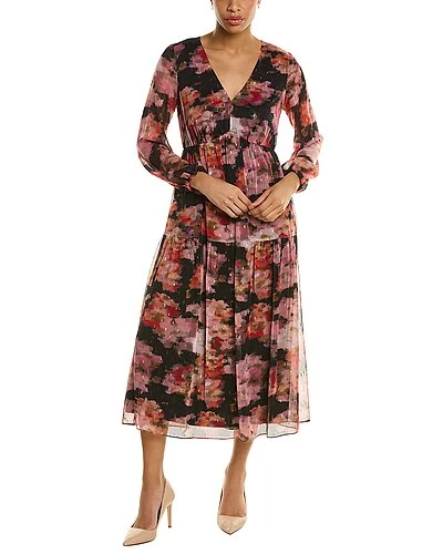 Adrianna Papell Chiffon Midi Dress Women