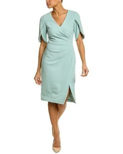 Adrianna Papell Tulip Sleeve Sheath Dress Women