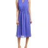 Anne Klein Chiffon Midi Dress Women
