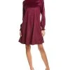 Anne Klein Smocked Trapeze Dress Women