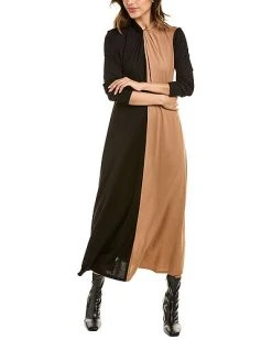 Anne Klein Colorblock Midi Dress Women