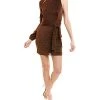 Halston Raya Knit Cocktail Dress Women
