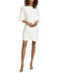 Halston Draped Mini Dress Women