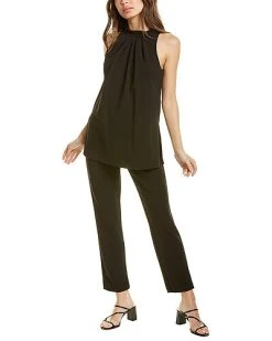 Adrianna Papell Crepe Popover Jumpsuit Women