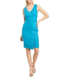 Nicole Miller Linen-Blend Dress Women