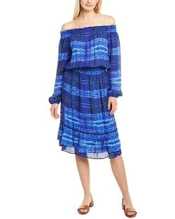Nicole Miller Silk-Blend Dress Women
