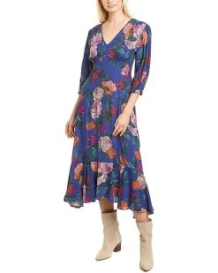 Nicole Miller Reine Rose Midi Dress Women