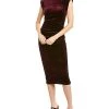 Nicole Miller K Neck Midi Dress Women