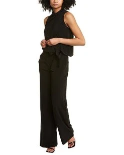 Halston Roni Cowl Drape Jumpsuit Women