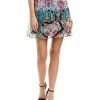 Nicole Miller Artelier Silk A-Line Skirt Women