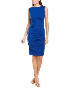 Nicole Miller Lauren Linen-Blend Sheath Dress Women