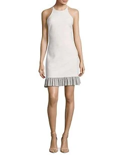 Nicole Miller Ruffled Halter Dress Women
