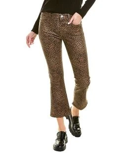 FRAME DENIM Le Crop Mini Boot Leopard Jean Women