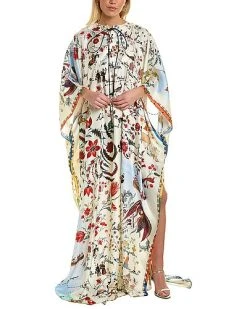 Oscar De La Renta De La Renta King Twill Silk Caftan Women