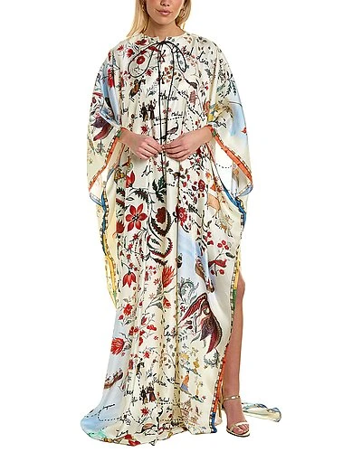 Oscar De La Renta De La Renta King Twill Silk Caftan Women