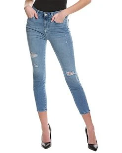 7 For All Mankind Gwenevere Ankle Light Indigo High-Rise Skinny Jean Women