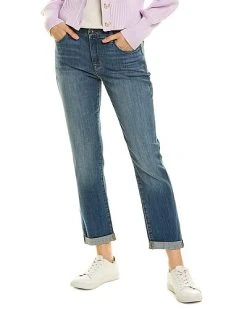 Hudson Jeans Talie Katya Mid-Rise Slim Boyfriend Crop Jean Women