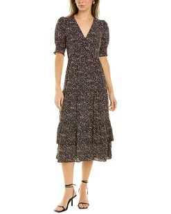 Ba&sh V-Neck Midi Dress Women