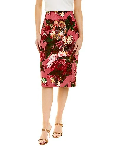 Samantha Sung Chloe Wool & Silk-Blend Skirt Women