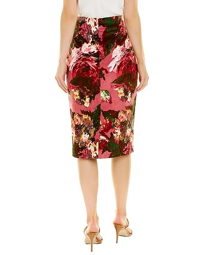 Samantha Sung Chloe Wool & Silk-Blend Skirt Women - Image 2