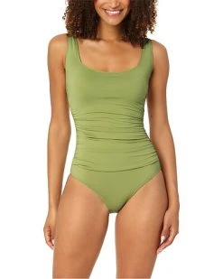 Anne Cole Assic Square Neck One-Piece Women