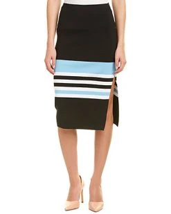 Nicholas Ribbed Knit Midi Skirt Women