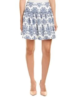 / Nicholas Embroidered A-Line Skirt Women