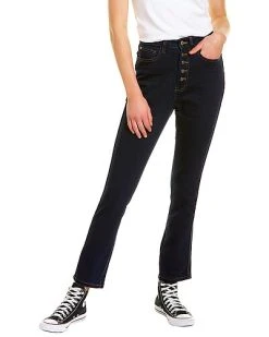 WeWoreWhat The Danielle Dani Blue/Black High-Rise Ankle Jean Women