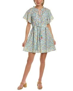 Roller Rabbit Marine Temmy Silk-Blend Dress Women