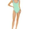 WeWoreWhat Contrast Trim One-Piece Women