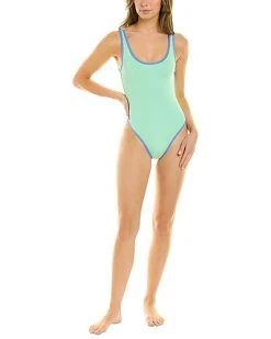 WeWoreWhat Contrast Trim One-Piece Women