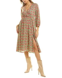 Celina Moon Wrap Midi Dress Women