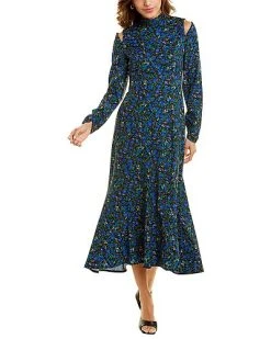 70/21 Cold-Shoulder Midi Dress Women