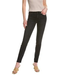 7 For All Mankind High Waist Black Slim Jean Women