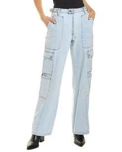 WeWoreWhat Super Blue Straight Cargo Jean Women