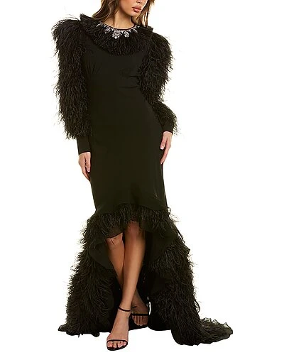 Michael Kors Collection Tiered Silk Gown Women