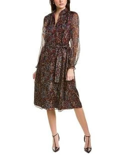 Lafayette 148 New York Harlan Silk-Blend Dress Women