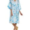 Johnny Was Marble Ocean Silk Kimono Dress Women